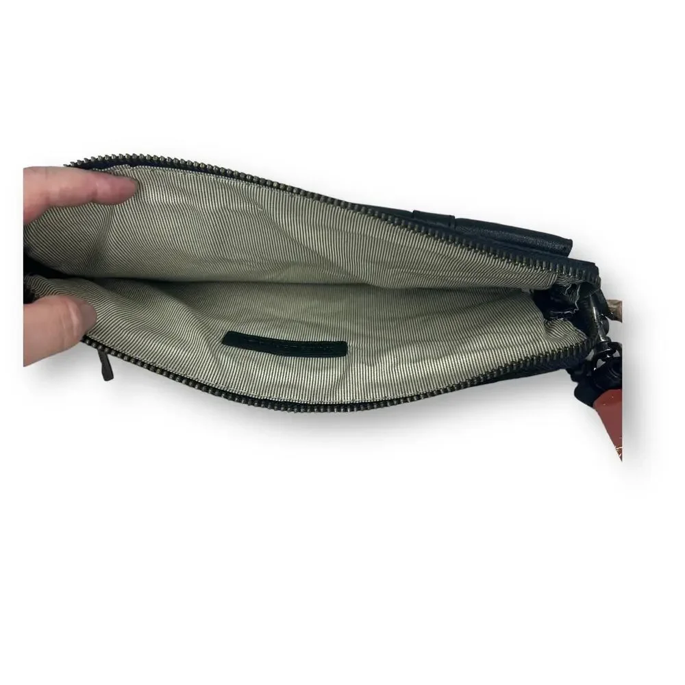 Spikes & Sparrow Tablet Case Black Buffalo Leather iPad Sleeve Zipper Bag 11x9.5